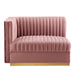 Sanguine 7-Piece Channel Tufted Performance Velvet Right-Facing Modular Sectional Sofa by Modway - view 29