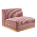 Sanguine 7-Piece Channel Tufted Performance Velvet Right-Facing Modular Sectional Sofa by Modway - view 22