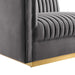 Sanguine 7-Piece Channel Tufted Performance Velvet Right-Facing Modular Sectional Sofa by Modway - view 16