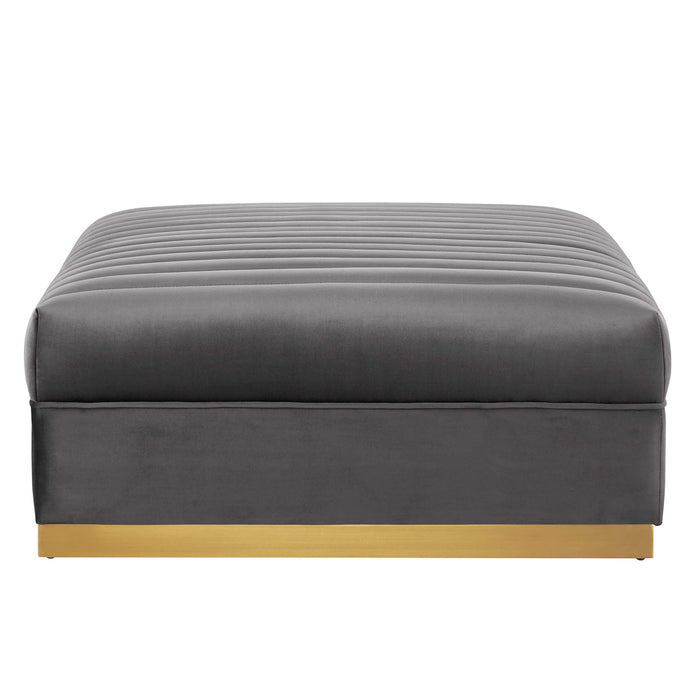 Sanguine 7-Piece Channel Tufted Performance Velvet Right-Facing Modular Sectional Sofa by Modway - accessory view