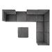 Sanguine 7-Piece Channel Tufted Performance Velvet Right-Facing Modular Sectional Sofa by Modway - product label