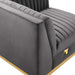 Sanguine 6-Piece Channel Tufted Performance Velvet Modular Sectional Sofa by Modway - view 28