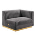 Sanguine 6-Piece Channel Tufted Performance Velvet Modular Sectional Sofa by Modway - view 21