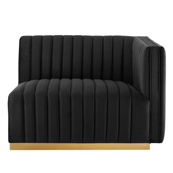 Conjure Channel Tufted Performance Velvet Loveseat - view 8