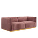 Conjure Channel Tufted Performance Velvet Loveseat - view 13