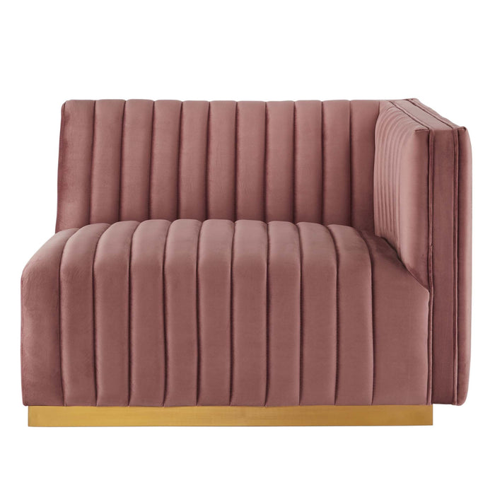 Conjure Channel Tufted Performance Velvet Loveseat - view 19