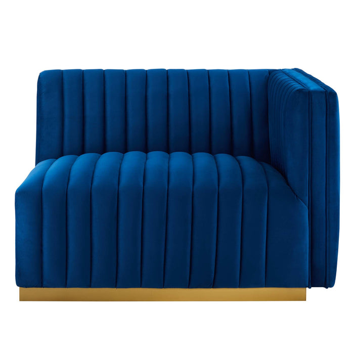 Conjure Channel Tufted Performance Velvet Loveseat - view 32