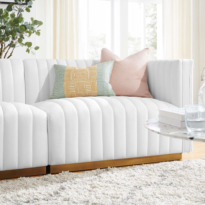 Conjure Channel Tufted Performance Velvet Loveseat - view 37