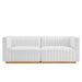 Conjure Channel Tufted Performance Velvet Loveseat - view 41