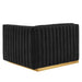 Conjure Channel Tufted Performance Velvet Sofa by Modway - top view