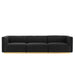 Conjure Channel Tufted Performance Velvet Sofa by Modway - interior view