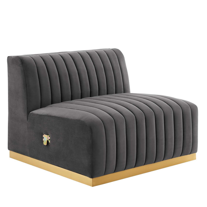 Conjure Channel Tufted Performance Velvet Sofa - Luxurious, Stain-Resistant Elegance for Any Space