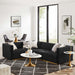 Conjure 4-Piece Channel Tufted Performance Velvet Sectional by Modway - front view