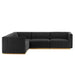 Conjure 4-Piece Channel Tufted Performance Velvet Sectional by Modway - accessory view