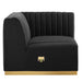 Conjure 4-Piece Channel Tufted Performance Velvet Sectional by Modway - interior view