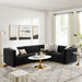 Conjure 4-Piece Channel Tufted Performance Velvet Sectional by Modway - front view