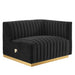 Conjure 5-Piece Channel Tufted Performance Velvet Sectional by Modway - alternate view