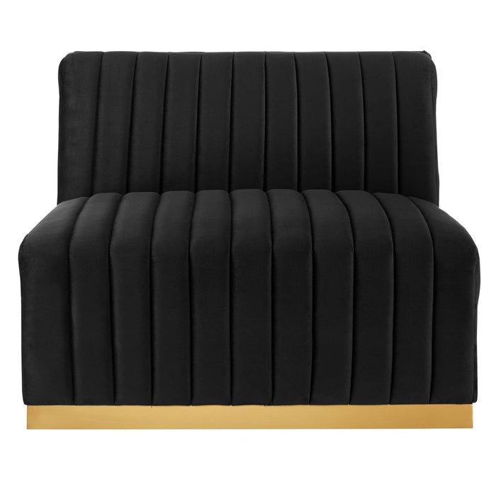 Conjure 5-Piece Channel Tufted Performance Velvet Sectional by Modway - accessory view