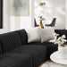 Conjure 6-Piece Channel Tufted Performance Velvet U-Shaped Sectional by Modway - detail close-up
