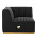 Conjure 6-Piece Channel Tufted Performance Velvet U-Shaped Sectional by Modway - interior view