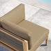 Clearwater Outdoor Patio Teak Wood Corner Chair - view 11