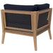 Clearwater Outdoor Patio Teak Wood Corner Chair - view 21