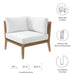 Clearwater Outdoor Patio Teak Wood Corner Chair - view 24
