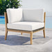 Clearwater Outdoor Patio Teak Wood Corner Chair - view 22