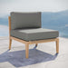 Clearwater Outdoor Patio Teak Wood Armless Chair - Modway \outdoor\sofas & sectionals