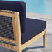 Clearwater Outdoor Patio Teak Wood Armless Chair - view 18