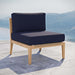 Clearwater Outdoor Patio Teak Wood Armless Chair - view 15