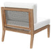 Clearwater Outdoor Patio Teak Wood Armless Chair - view 27