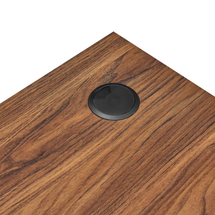 Modway Transmit 55" Wall Mount Corner Wood Office Desk - Installation View