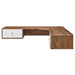 Modway Transmit 55" Wall Mount Corner Wood Office Desk - Close-Up