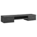 Modway Render Wall Mount Wood Office Desk in Brown - Side View