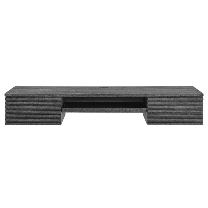 Modway Render Wall Mount Wood Office Desk - Dimensions
