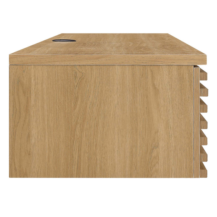 Modway Render Wall Mount Wood Office Desk - View 14