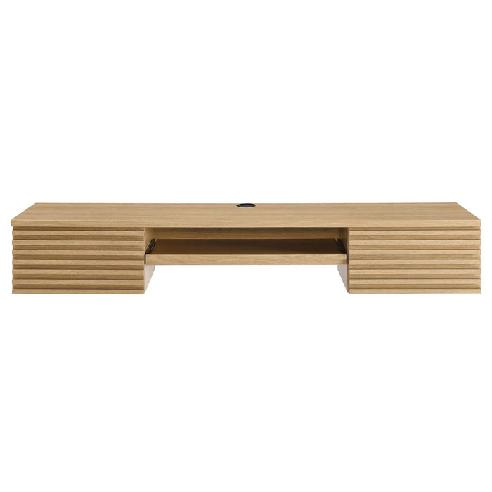 Modway Render Wall Mount Wood Office Desk - View 15