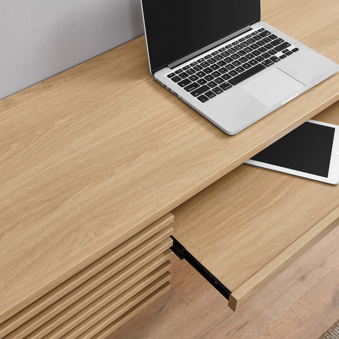 Modway Render Wall Mount Wood Office Desk - View 13