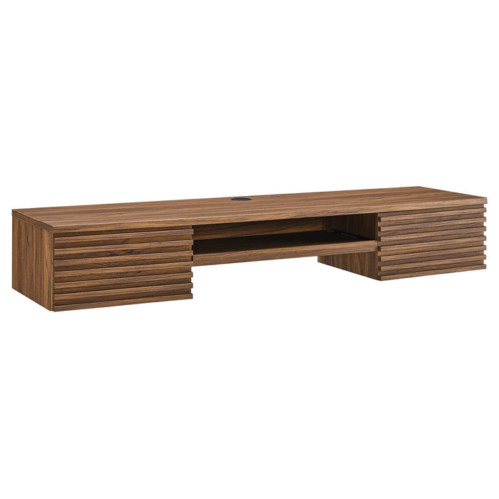 Modway Render Wall Mount Wood Office Desk - View 38