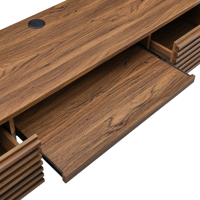 Modway Render Wall Mount Wood Office Desk - View 27