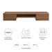 Modway Render Wall Mount Wood Office Desk - View 21
