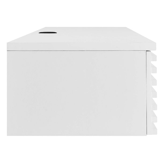 Modway Render Wall Mount Wood Office Desk - View 32