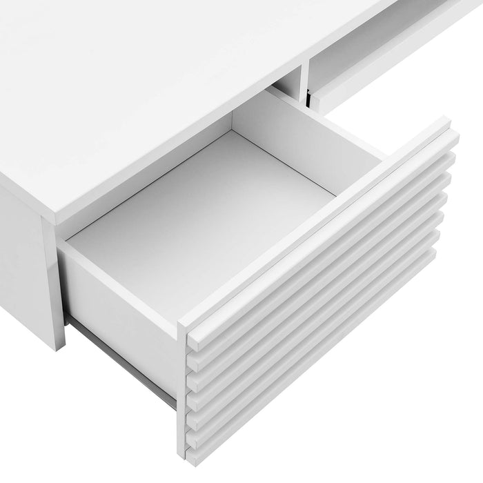 Modway Render Wall Mount Wood Office Desk - View 35