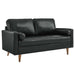 Valour Leather Loveseat - alternate angle view