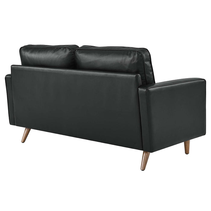 Valour Leather Loveseat - view 6
