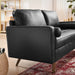Valour Leather Loveseat - in lifestyle setting