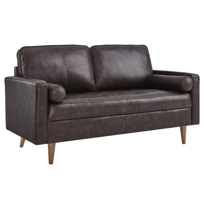 Valour Leather Loveseat - view 10