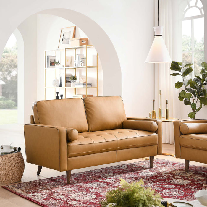 Valour Leather Loveseat - view 17