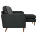 Valour 78" Leather Apartment Sectional Sofa - view 5